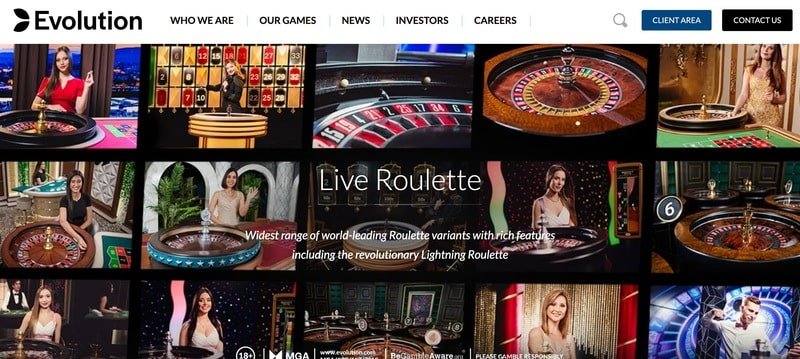 ruleta en vivo evolution gaming