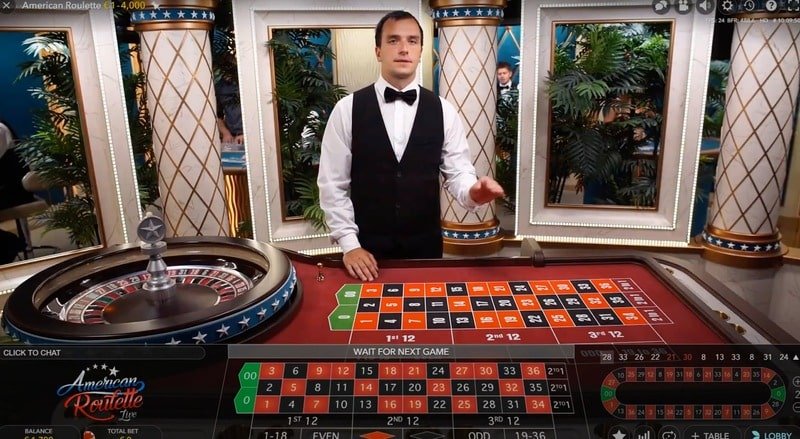 Ruleta Americana en evolution gaming